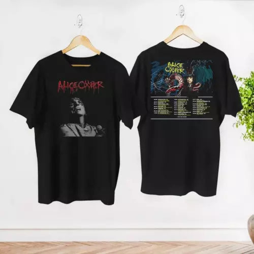 Alice Cooper 2024 Tour Dates T-Shirt, Alice Cooper Rock Music