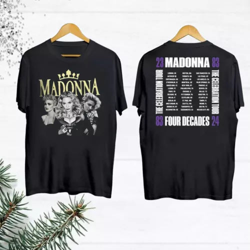 2024 Tour Madonna The Celebration T-Shirt Madonna 90s Vintage Shirt Four Decad