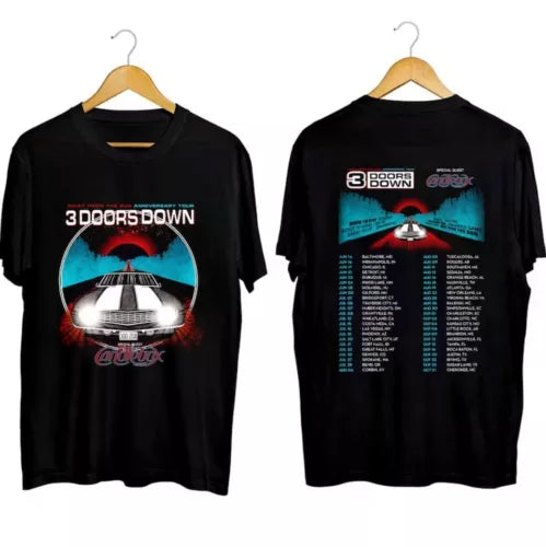 3 Doors Down Band Away From the Sun Tour 2024 T Shirt