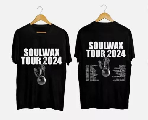 Soulwax Band Tour 2024 Black T-Shirt Gift Fans Music