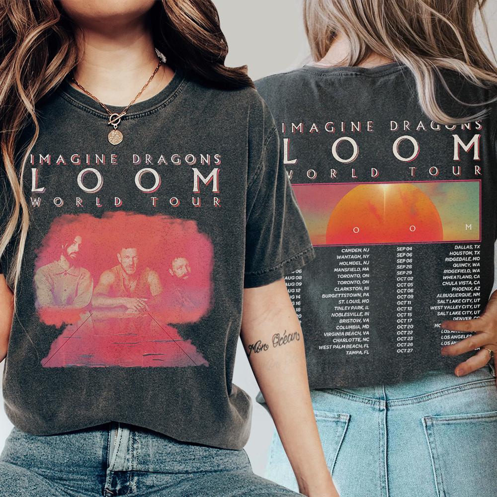 Imagine Dragons Tour Shirt, Music 2 Sides Shirt Imagine Dragons