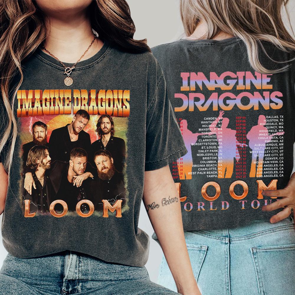 Imagine Dragons Tour Shirt, Music 2 Sides Bootleg Shirt