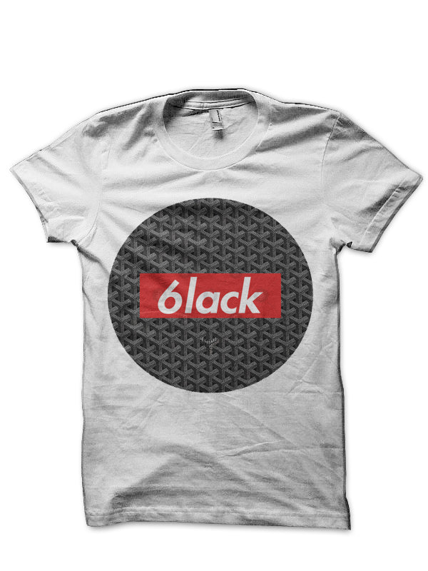 6lack White T-Shirt Style002