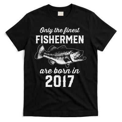 6 Year Old Fisherman Fishing 2017 6th Birthday T-Shirt