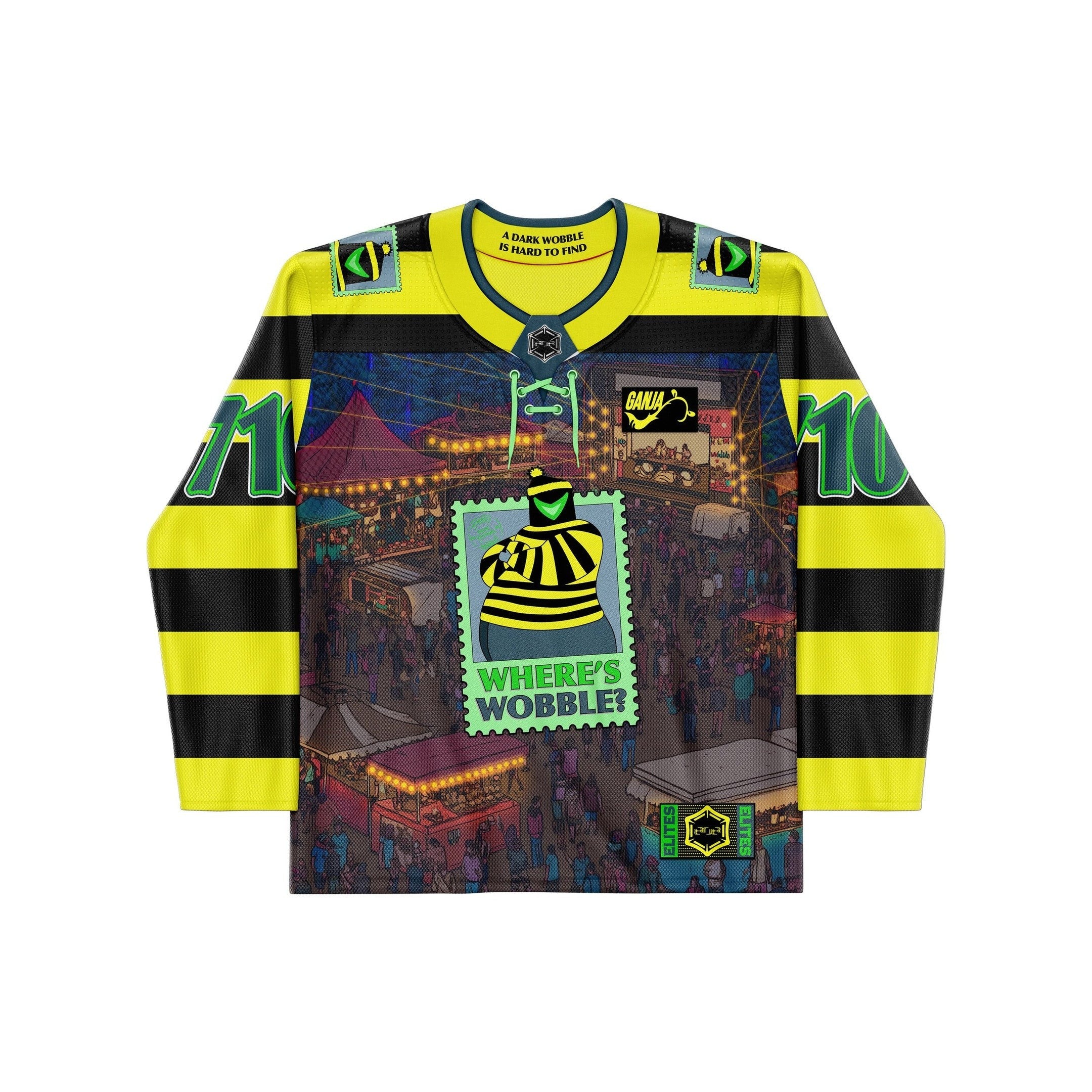710 Where's Wobble Hockey Jersey Trippy Jersey Shirt Dad Gifts