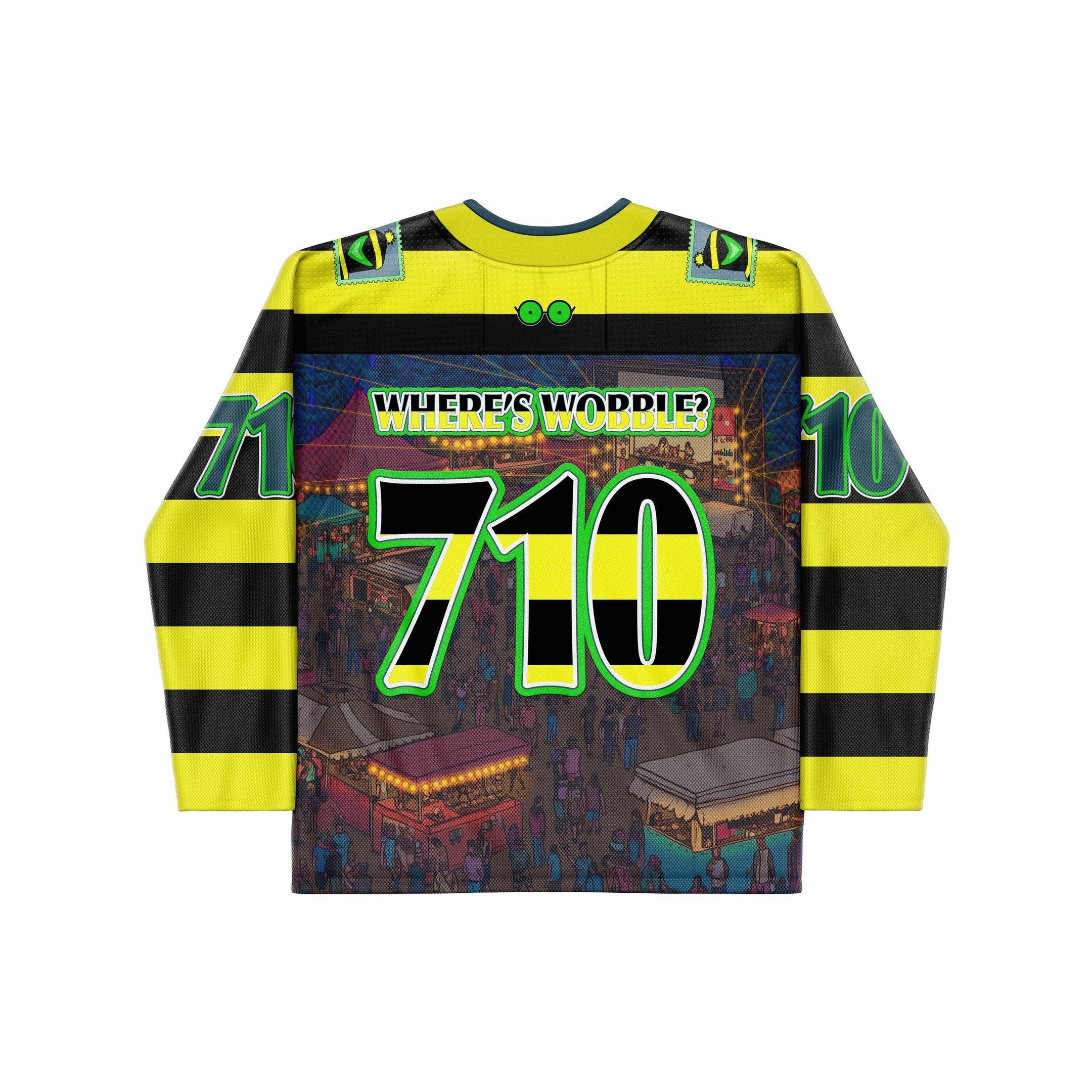 710 Where's Wobble Hockey Jersey Trippy Jersey Shirt Dad Gifts
