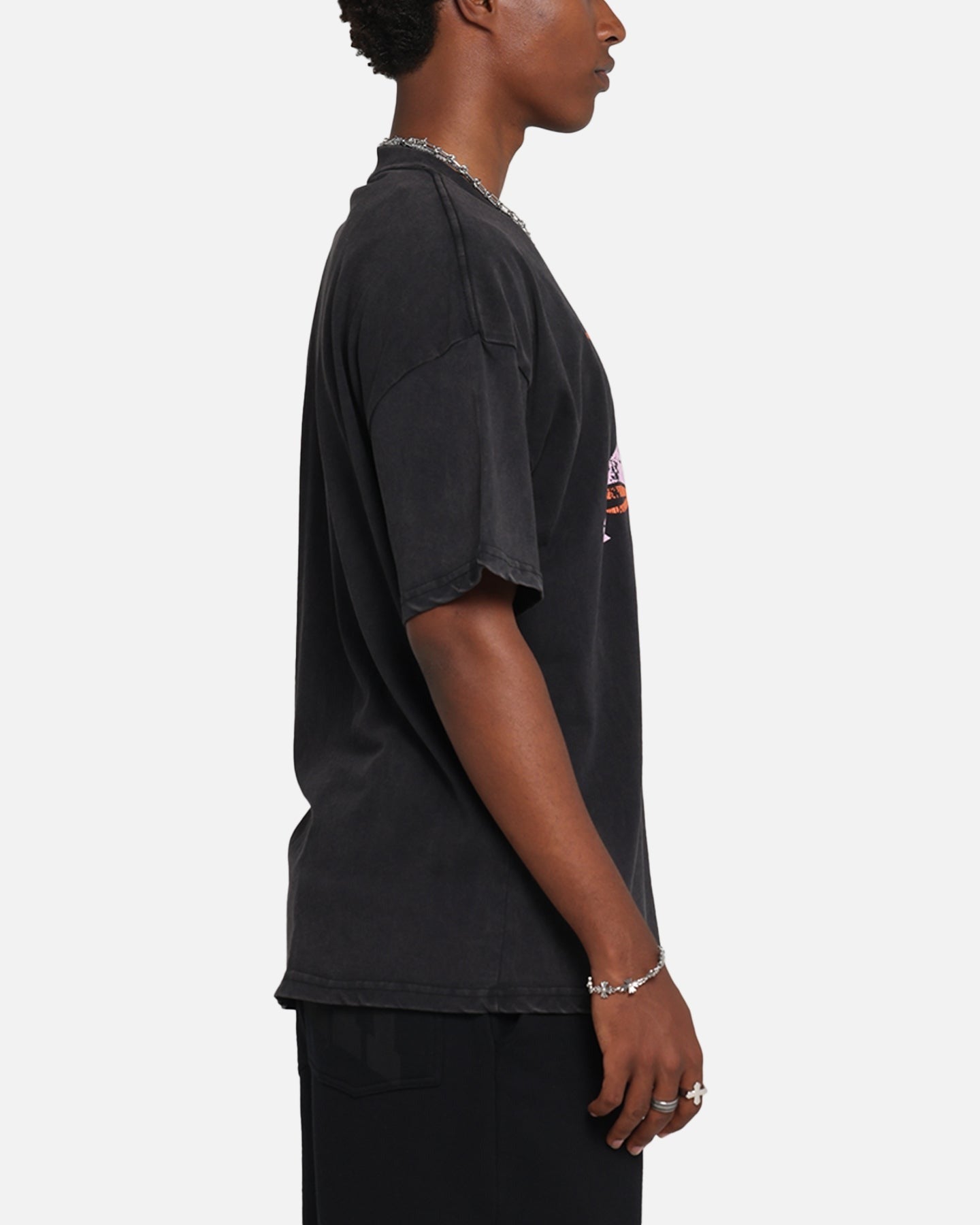 73 Studio X Cartoon Network Courage The Cowardly Dog Grail Vintage T-Shirt Black Acidwash