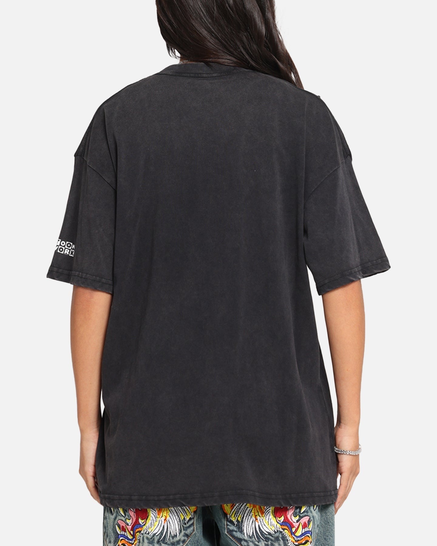 73 Studio X Cartoon Network Courage The Cowardly Dog Grail Vintage T-Shirt Black Acidwash Style001