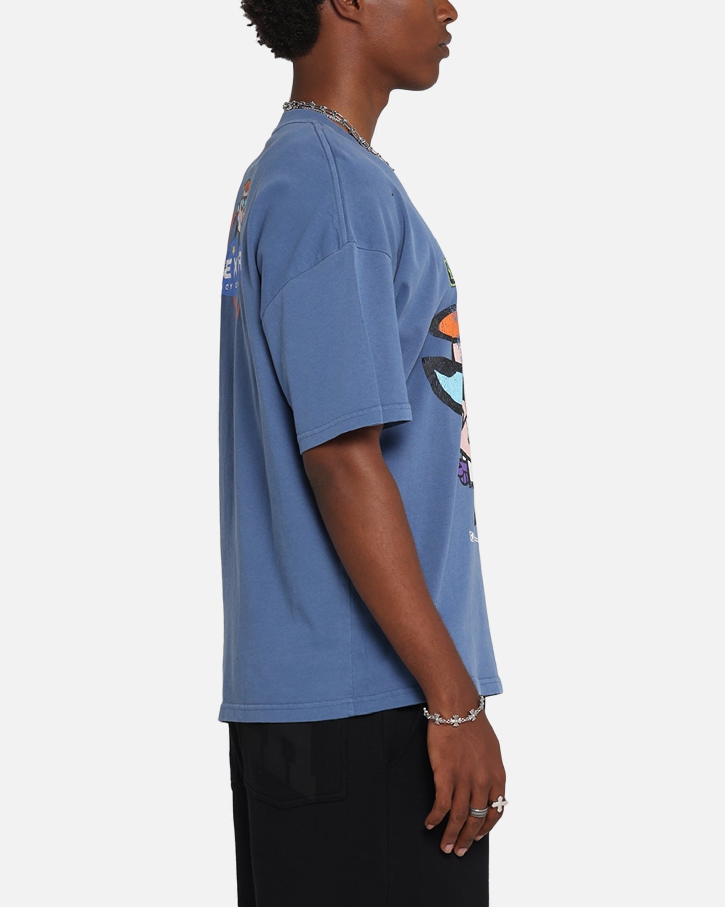 73 Studio X Cartoon Network Dexter's Laboratory Grail Vintage T-Shirt Cobalt