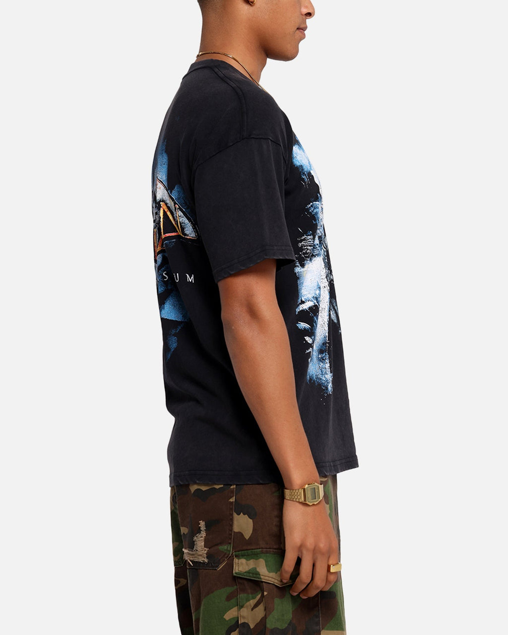 73 Studio X DC Batman Arkham Asylum Vintage T-Shirt Black