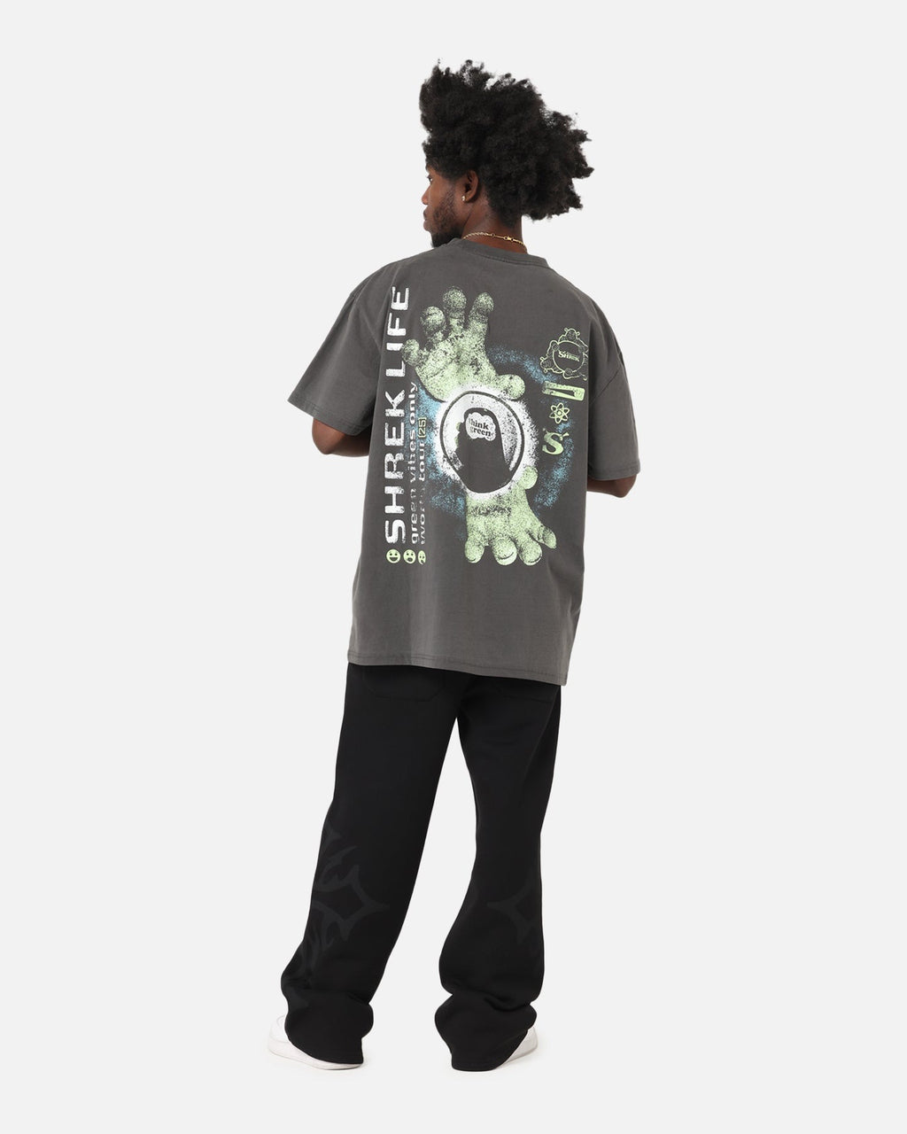 73 Studio X Shrek Rave Heavy T-Shirt Black Wash