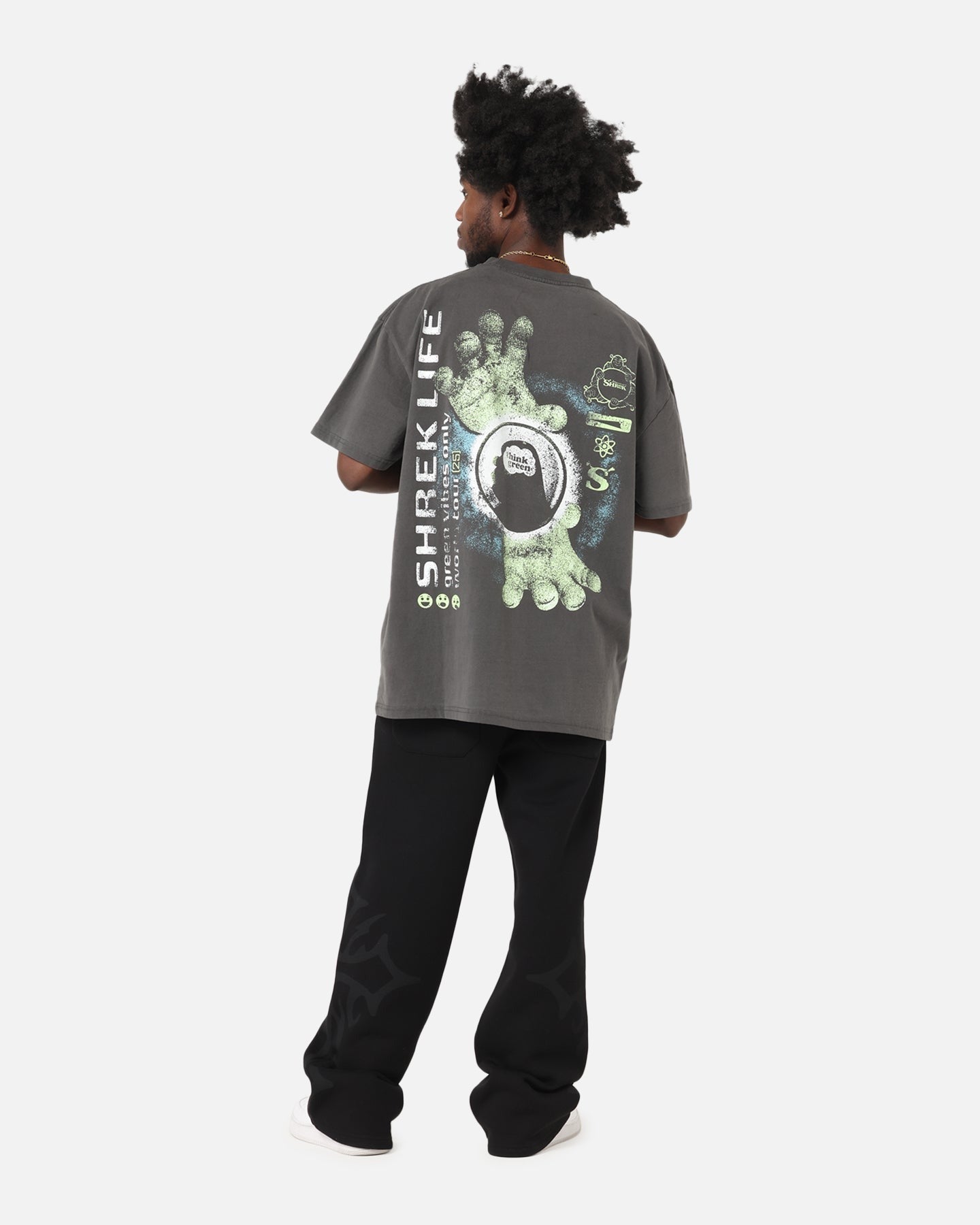 73 Studio X Shrek Rave Heavy T-Shirt Black Wash