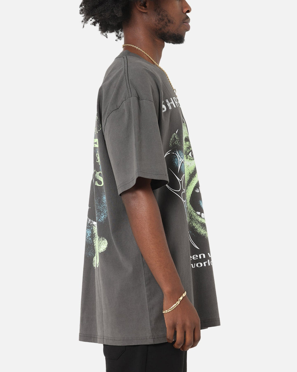 73 Studio X Shrek Rave Heavy T-Shirt Black Wash
