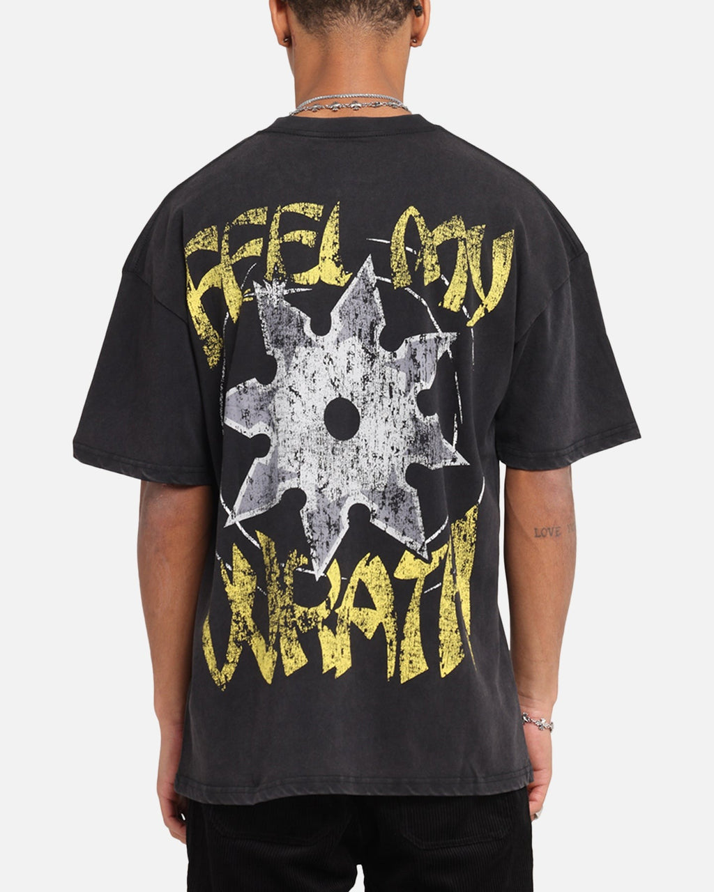 73 Studio X South Park Lets Fighting Love Vintage T-Shirt Black Acidwash