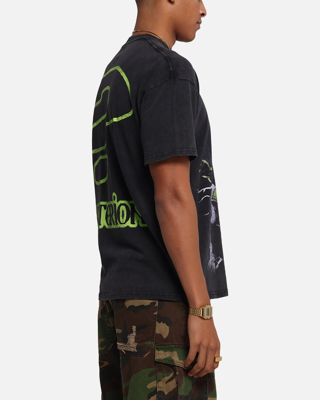 73 Studio X South Park Mysterion Vintage T-Shirt Black Acidwash