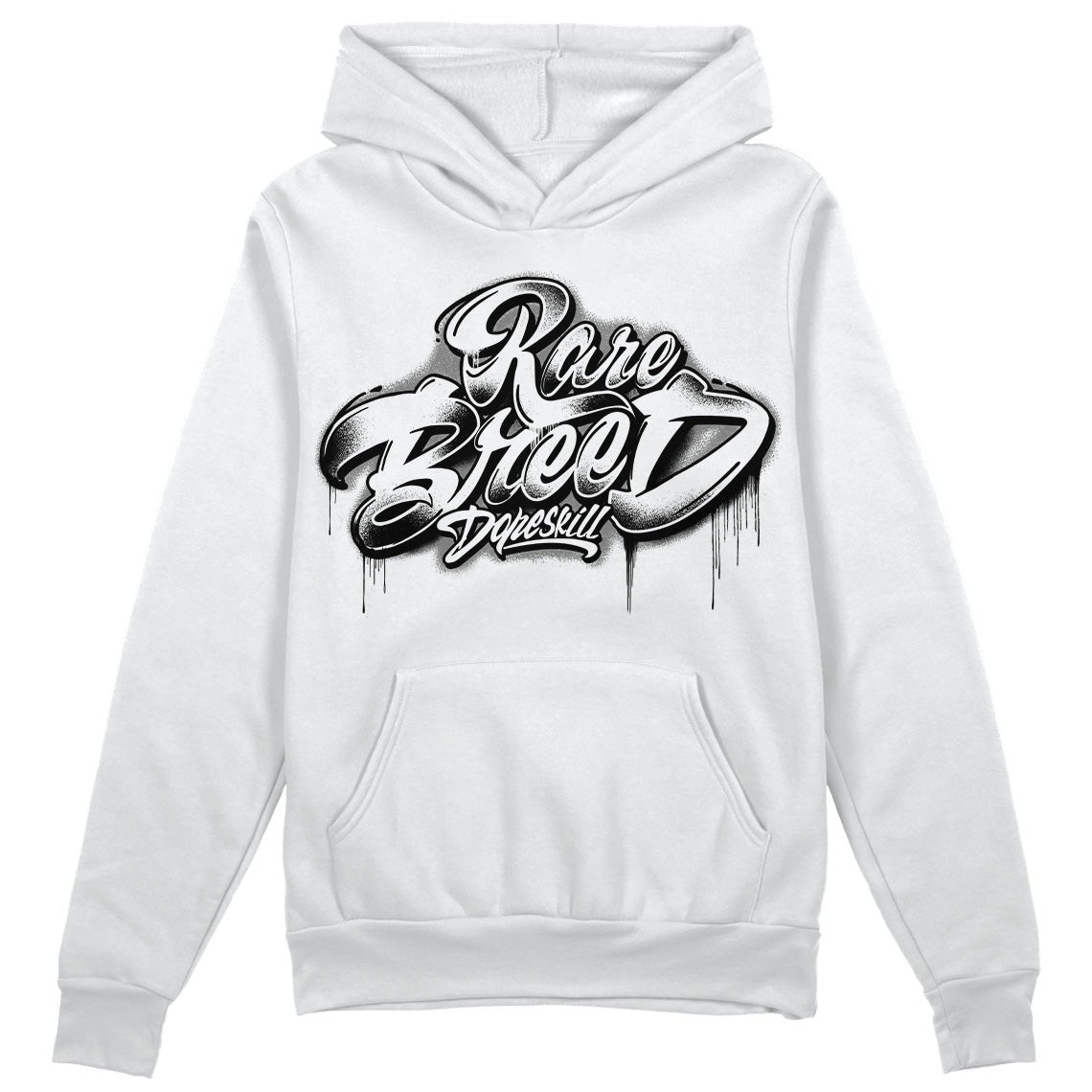 85 Black White 1s DopeSkill Hoodie Sweatshirt Rare Breed Type Graphic