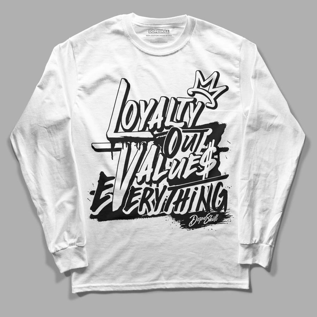 85 Black White 1s DopeSkill Long Sleeve T-Shirt LOVE Graphic