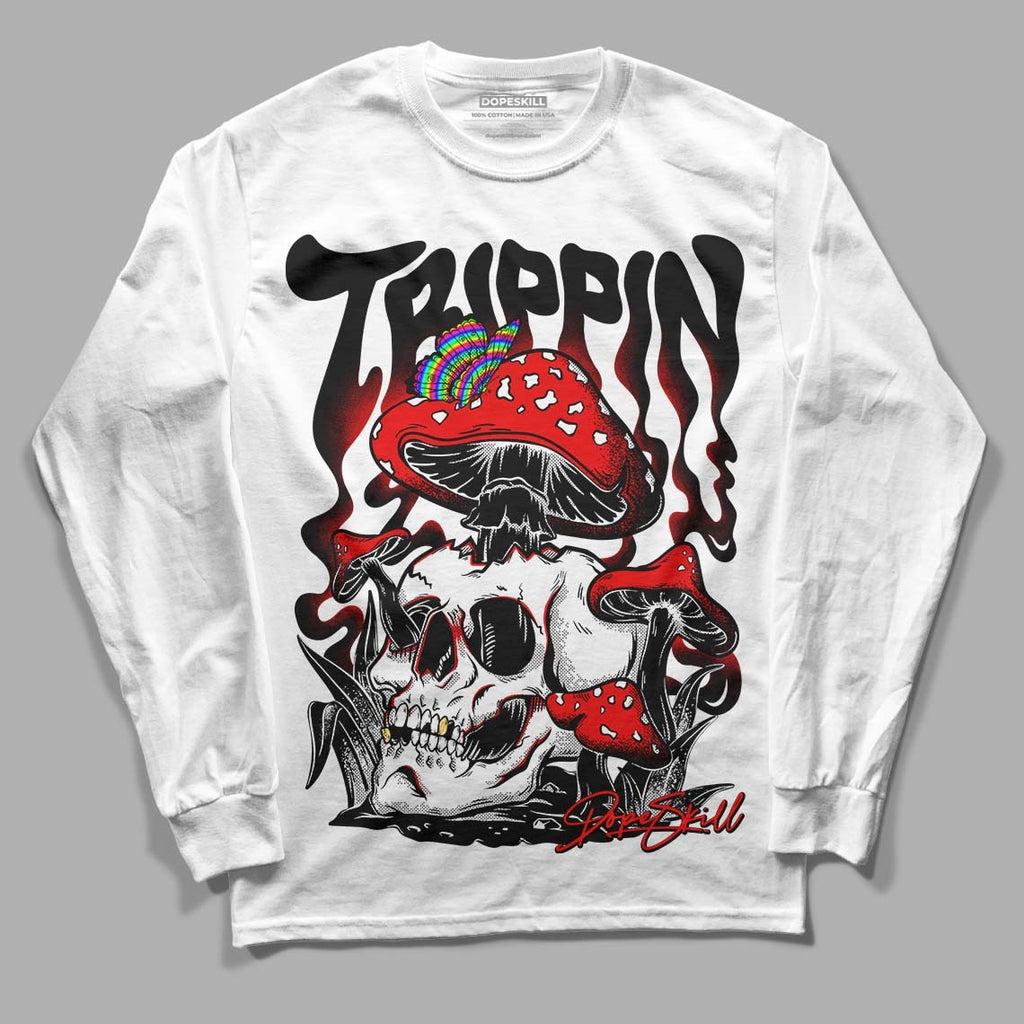 85 Black White 1s DopeSkill Long Sleeve T-Shirt Trippin Graphic