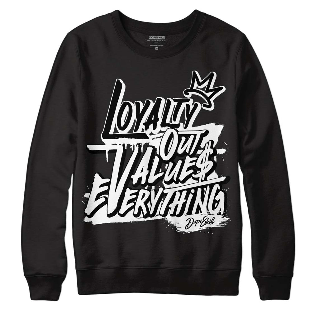 85 Black White 1s DopeSkill Sweatshirt LOVE Graphic