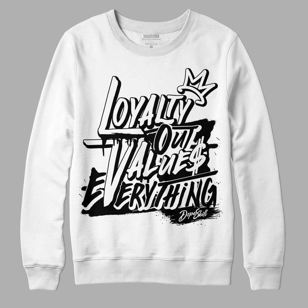 85 Black White 1s DopeSkill Sweatshirt LOVE Graphic