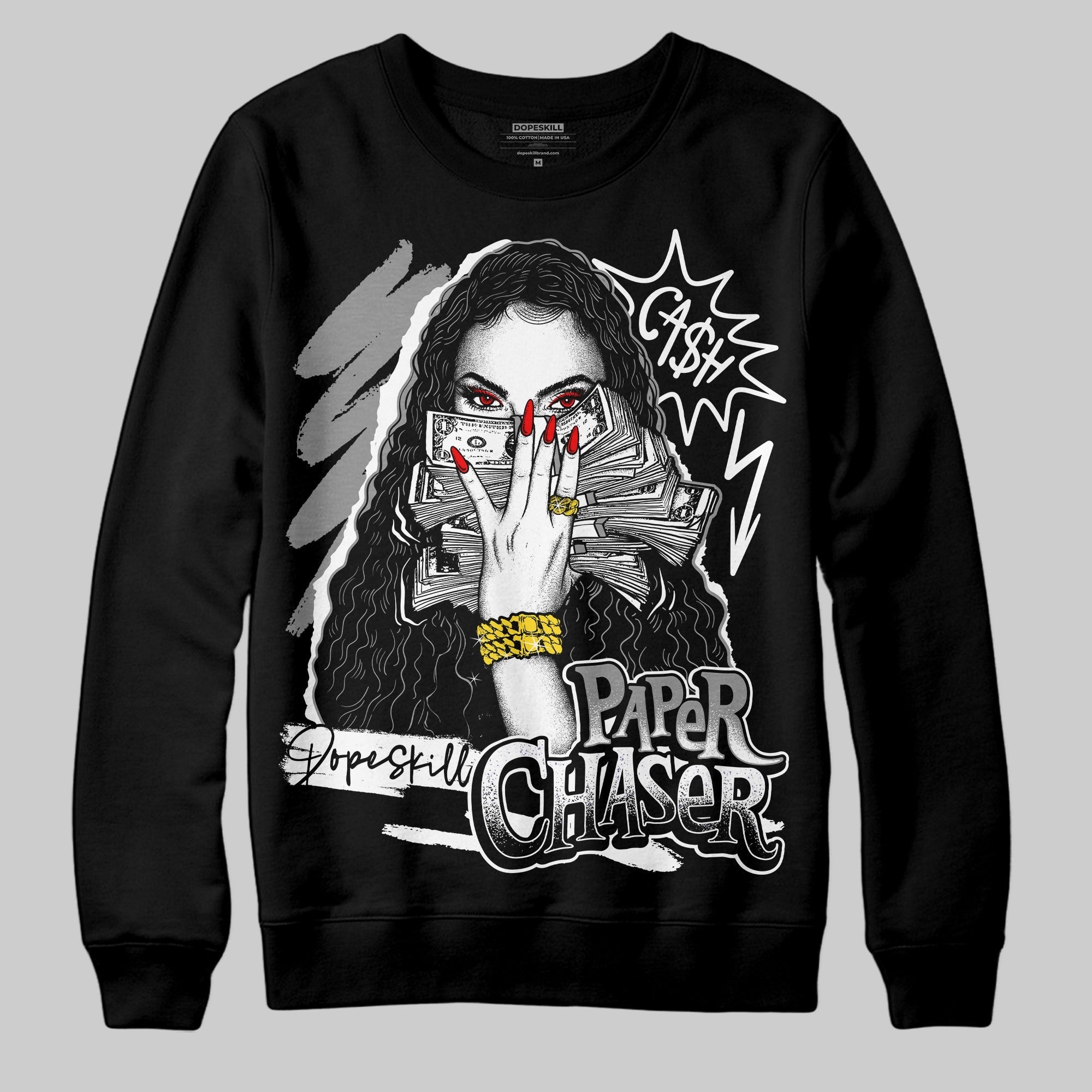 85 Black White 1s DopeSkill Sweatshirt NPC Graphic