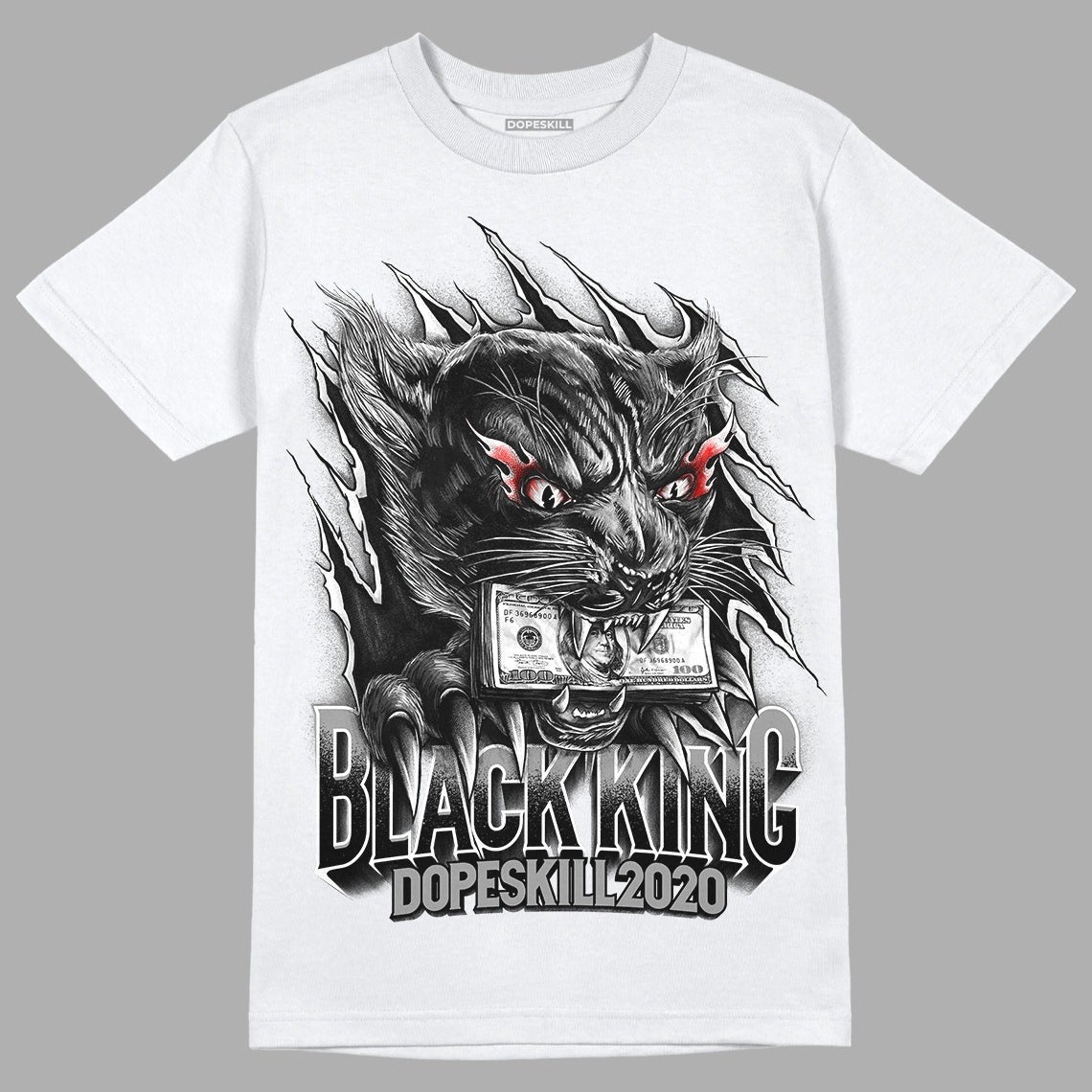 85 Black White 1s DopeSkill T-Shirt Black King Graphic