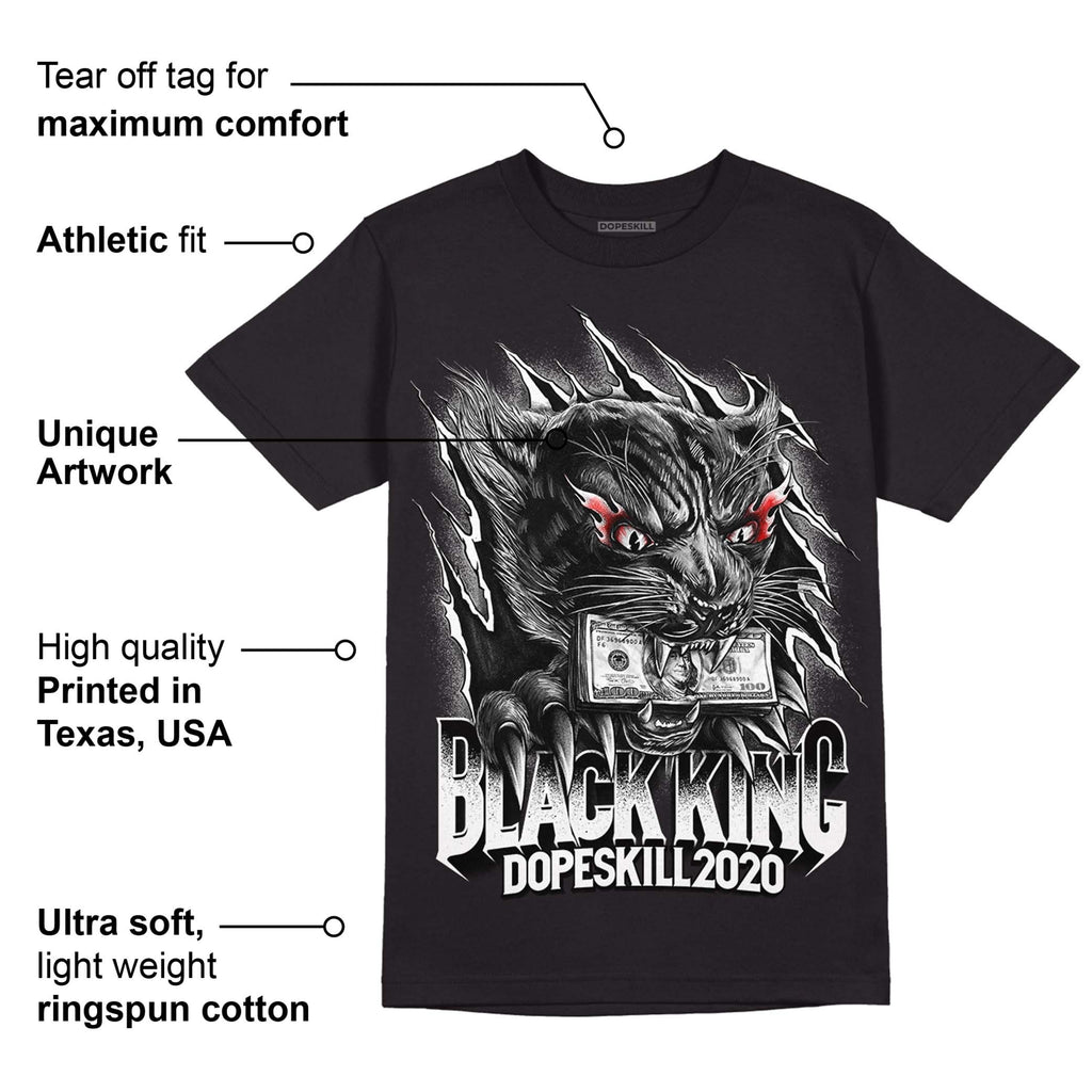 85 Black White 1s DopeSkill T-Shirt Black King Graphic