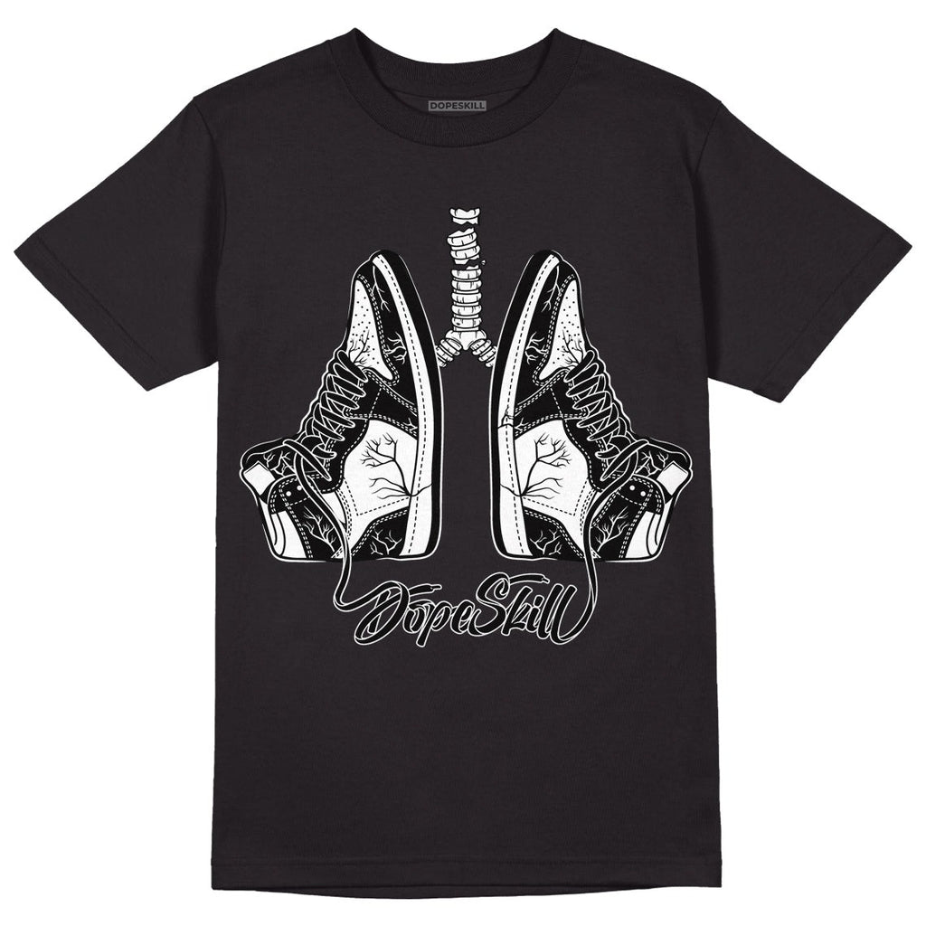 85 Black White 1s DopeSkill T-Shirt Breathe Graphic
