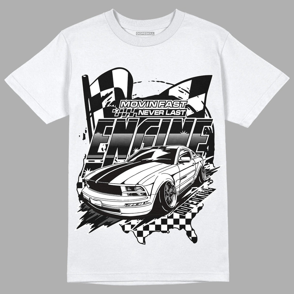 85 Black White 1s DopeSkill T-Shirt ENGINE Tshirt Graphic