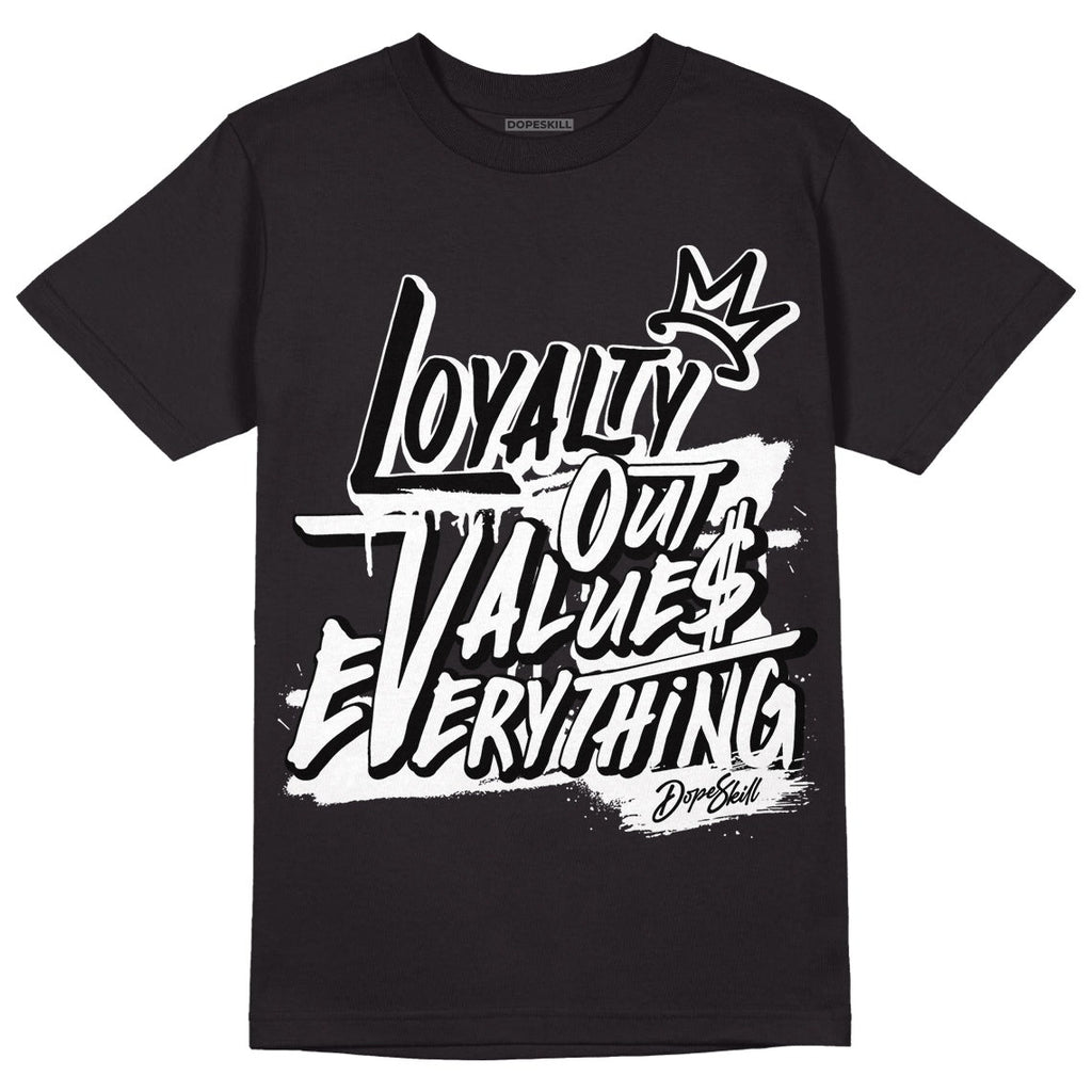 85 Black White 1s DopeSkill T-Shirt LOVE Graphic