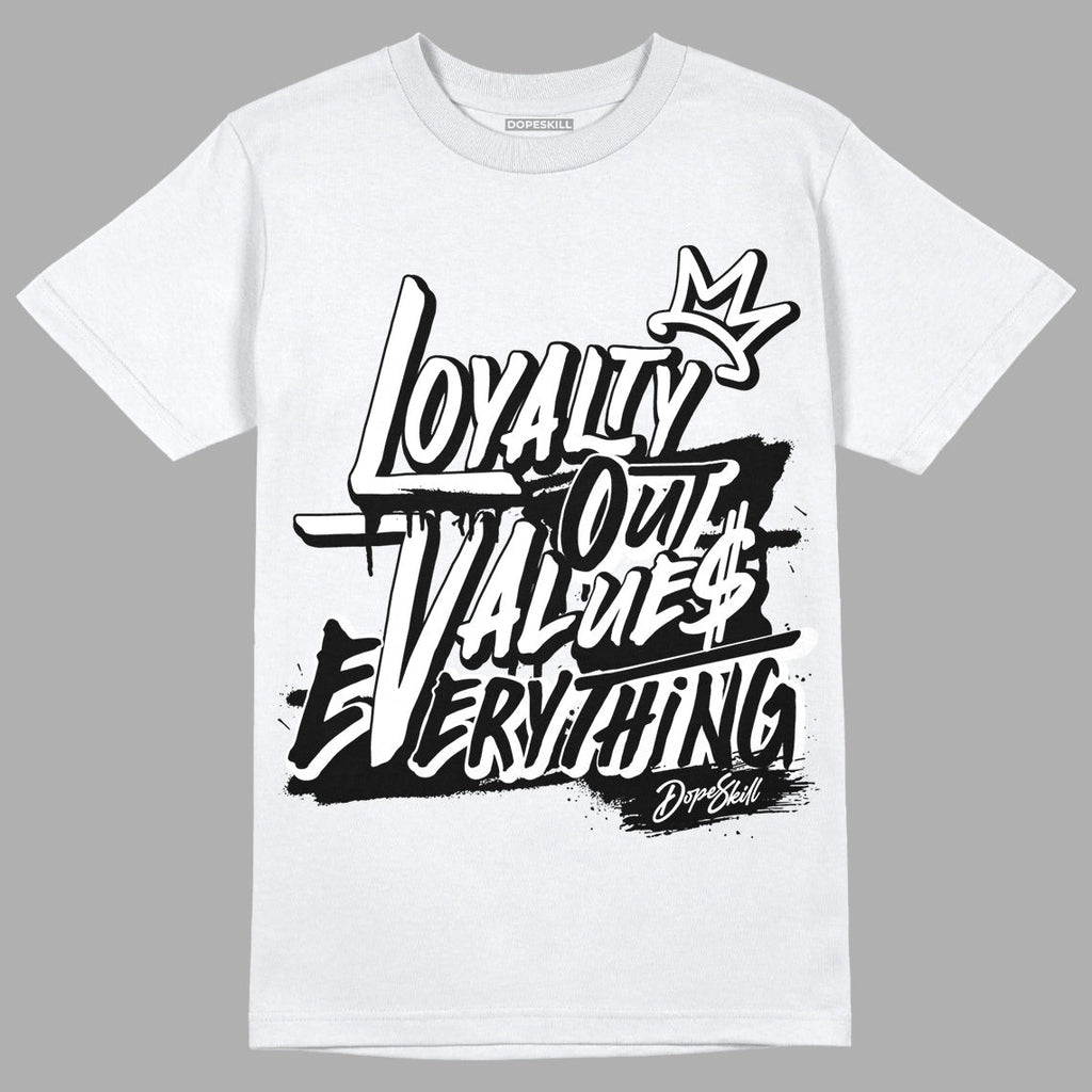 85 Black White 1s DopeSkill T-Shirt LOVE Graphic