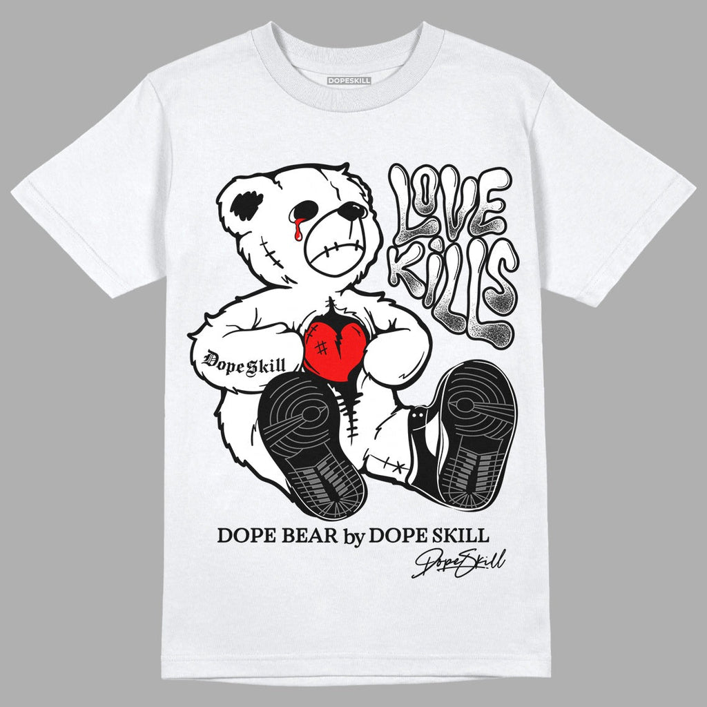 85 Black White 1s DopeSkill T-Shirt Love Kills Graphic