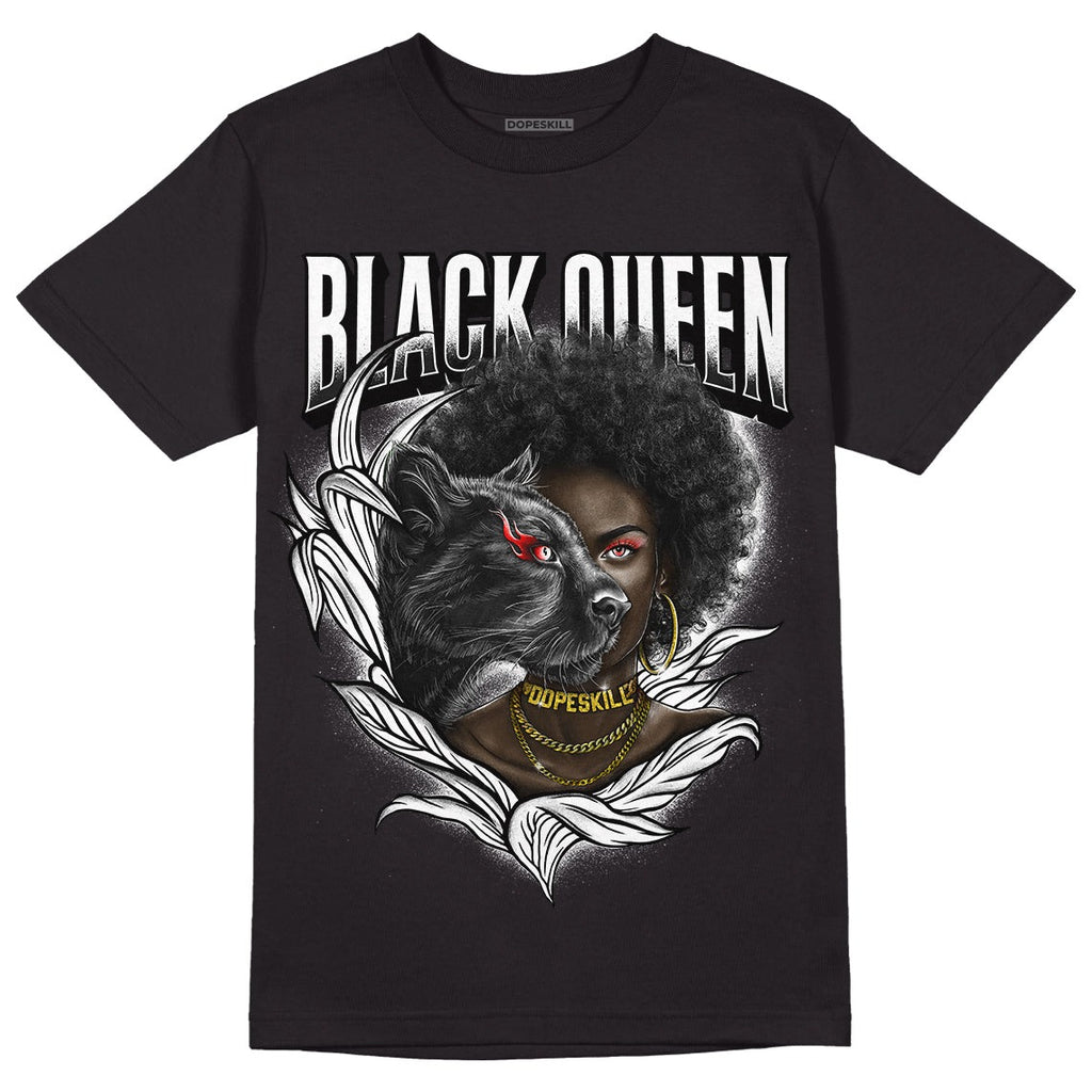 85 Black White 1s DopeSkill T-Shirt New Black Queen Graphic