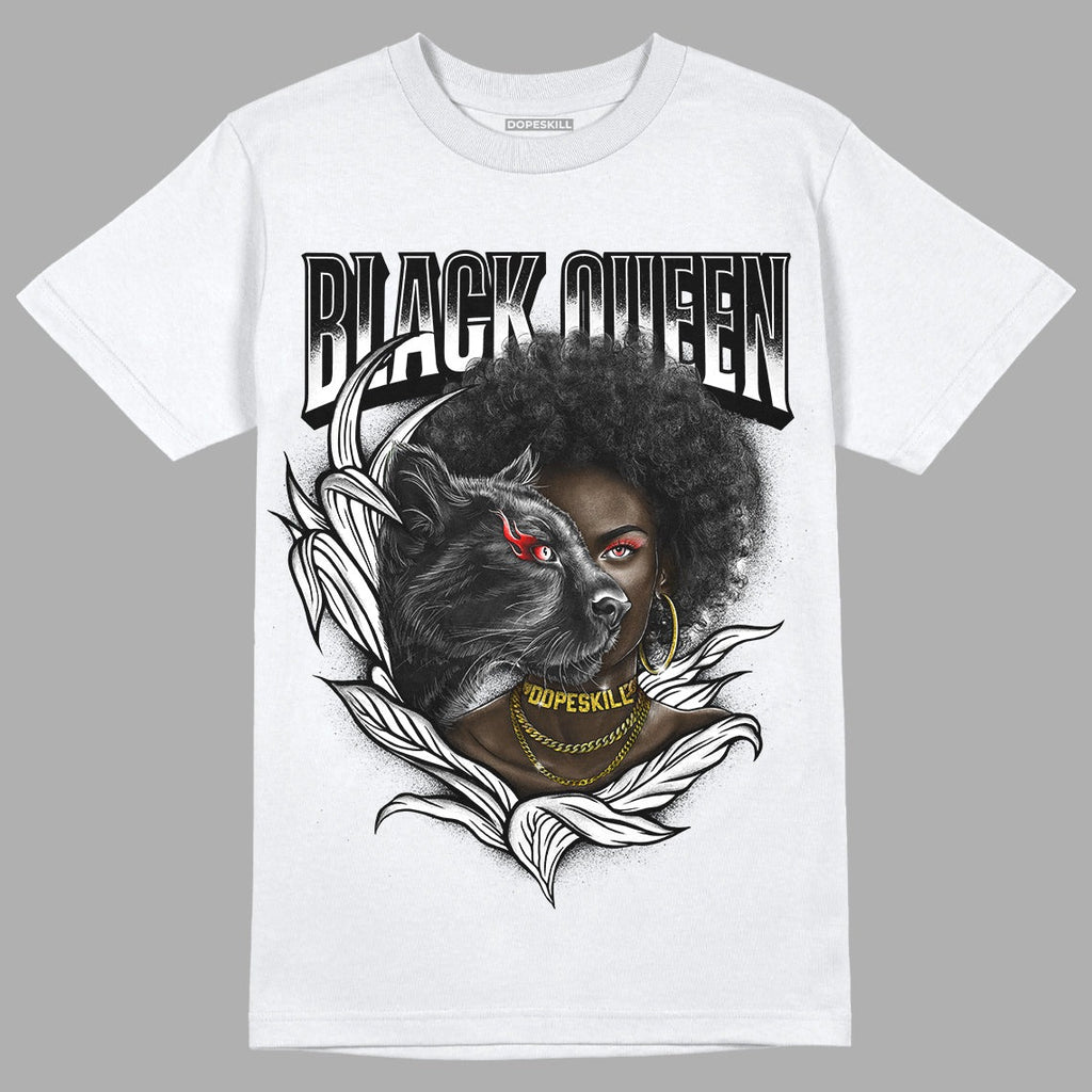 85 Black White 1s DopeSkill T-Shirt New Black Queen Graphic