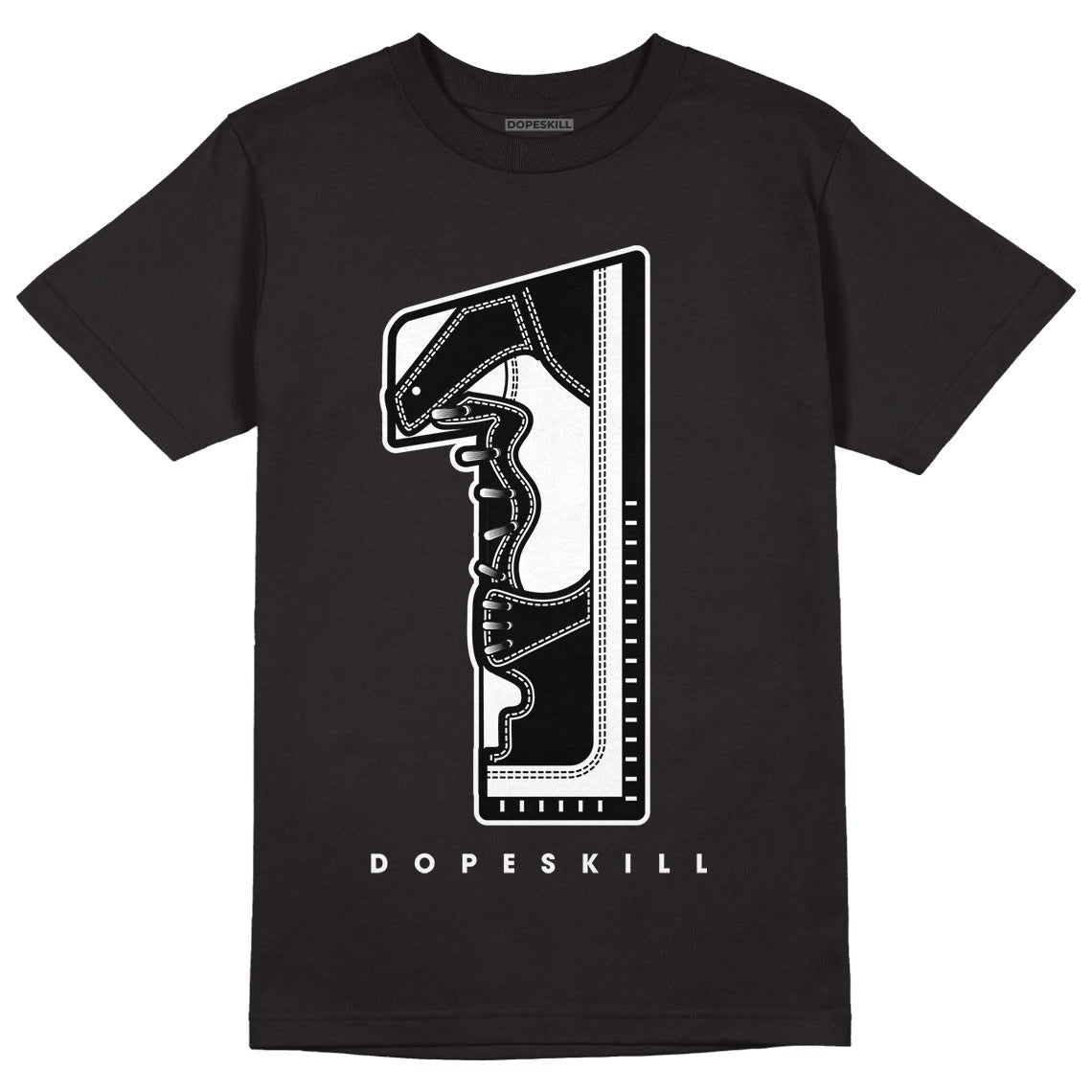 85 Black White 1s DopeSkill T-Shirt No.1 Graphic