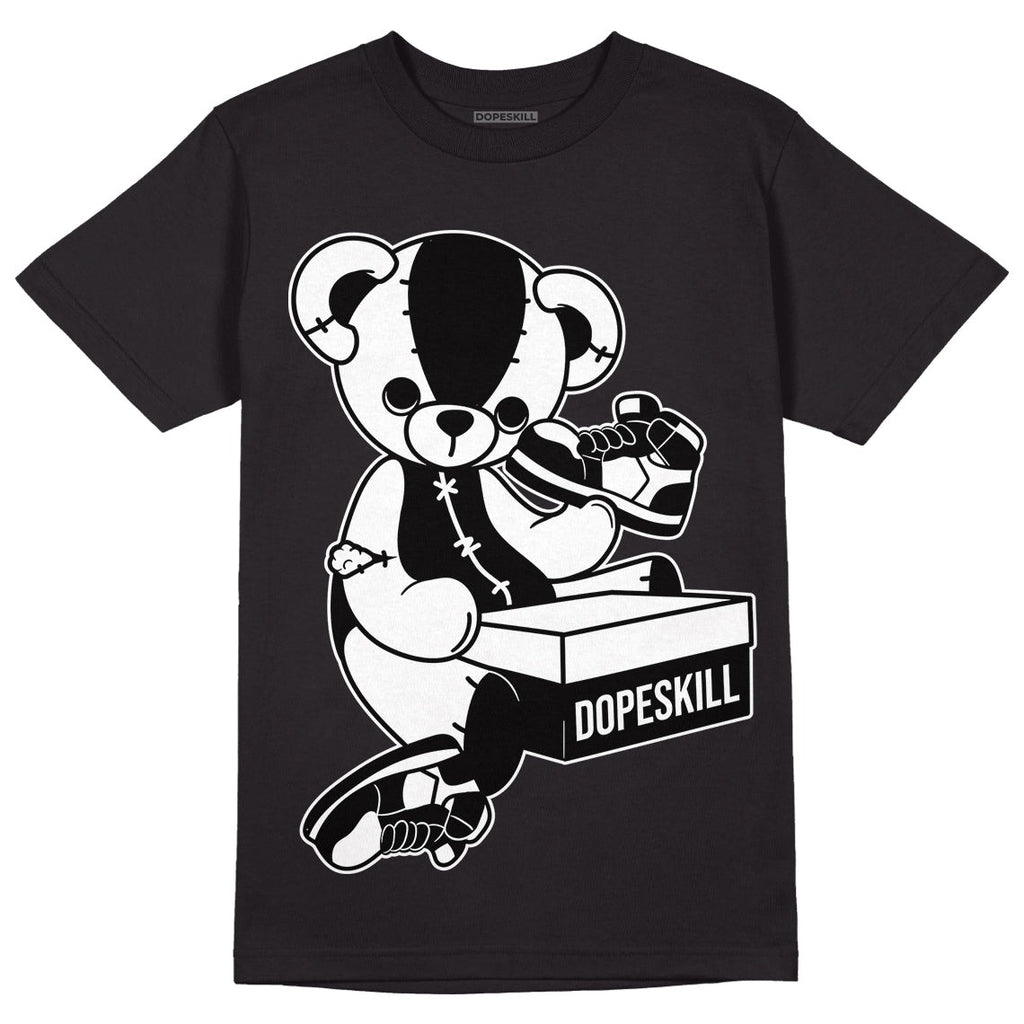 85 Black White 1s DopeSkill T-Shirt Sneakerhead BEAR Graphic