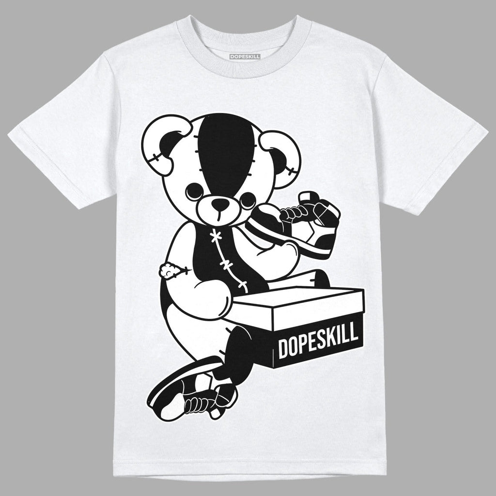 85 Black White 1s DopeSkill T-Shirt Sneakerhead BEAR Graphic