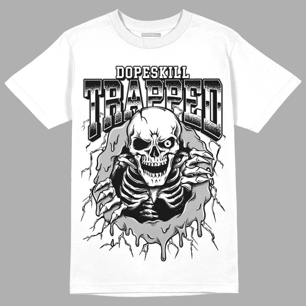 85 Black White 1s DopeSkill T-Shirt Trapped Halloween Graphic