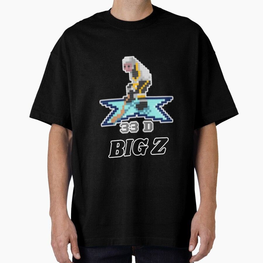 8bit hockey Big Z Oversized T-Shirt