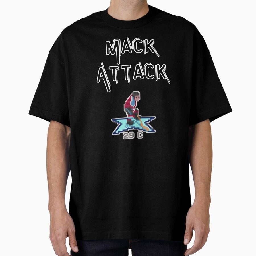 8bit hockey Mack Attack Oversized T-Shirt