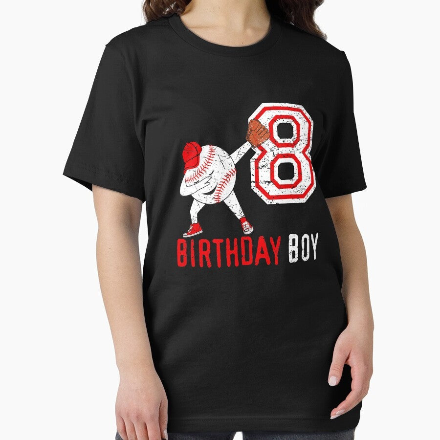 8th Eighth Birthday Gift 8th Baseball Born Essential T-Shirt