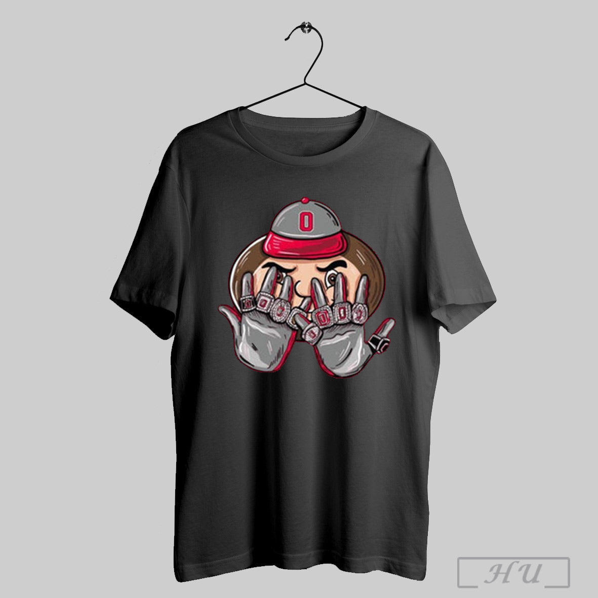 9 Rings Ohio State Buckeyes Brutus Mascot College Football Playoff T Shirts Sweatshirt Hoodies Poster