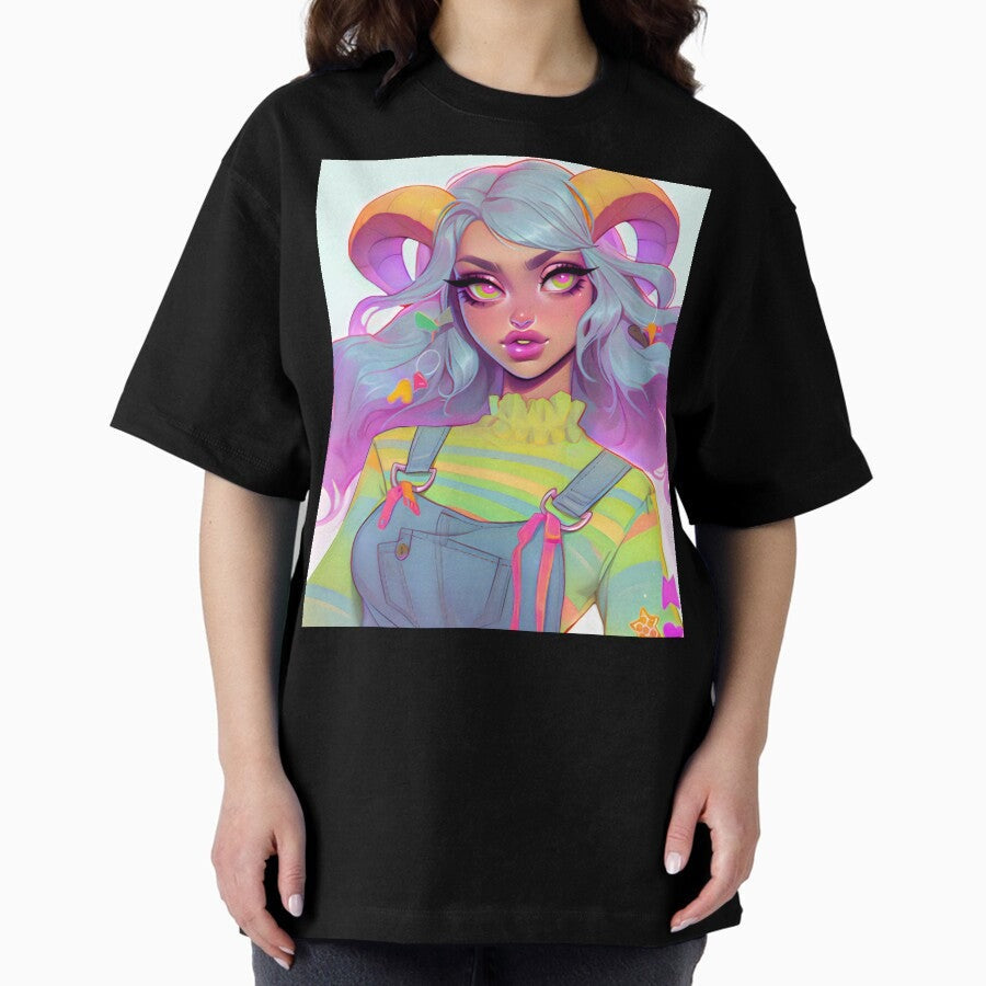90's Kawaii Devil Girl Oversized T-Shirt