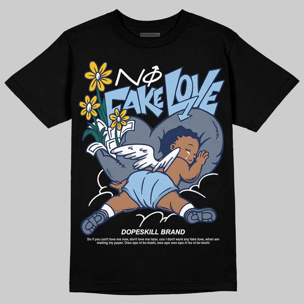 9060 Grey Day DopeSkill T-Shirt No Fake Love Graphic