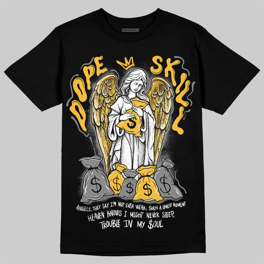 9060 Varsity Gold DopeSkill T-Shirt Angels Graphic