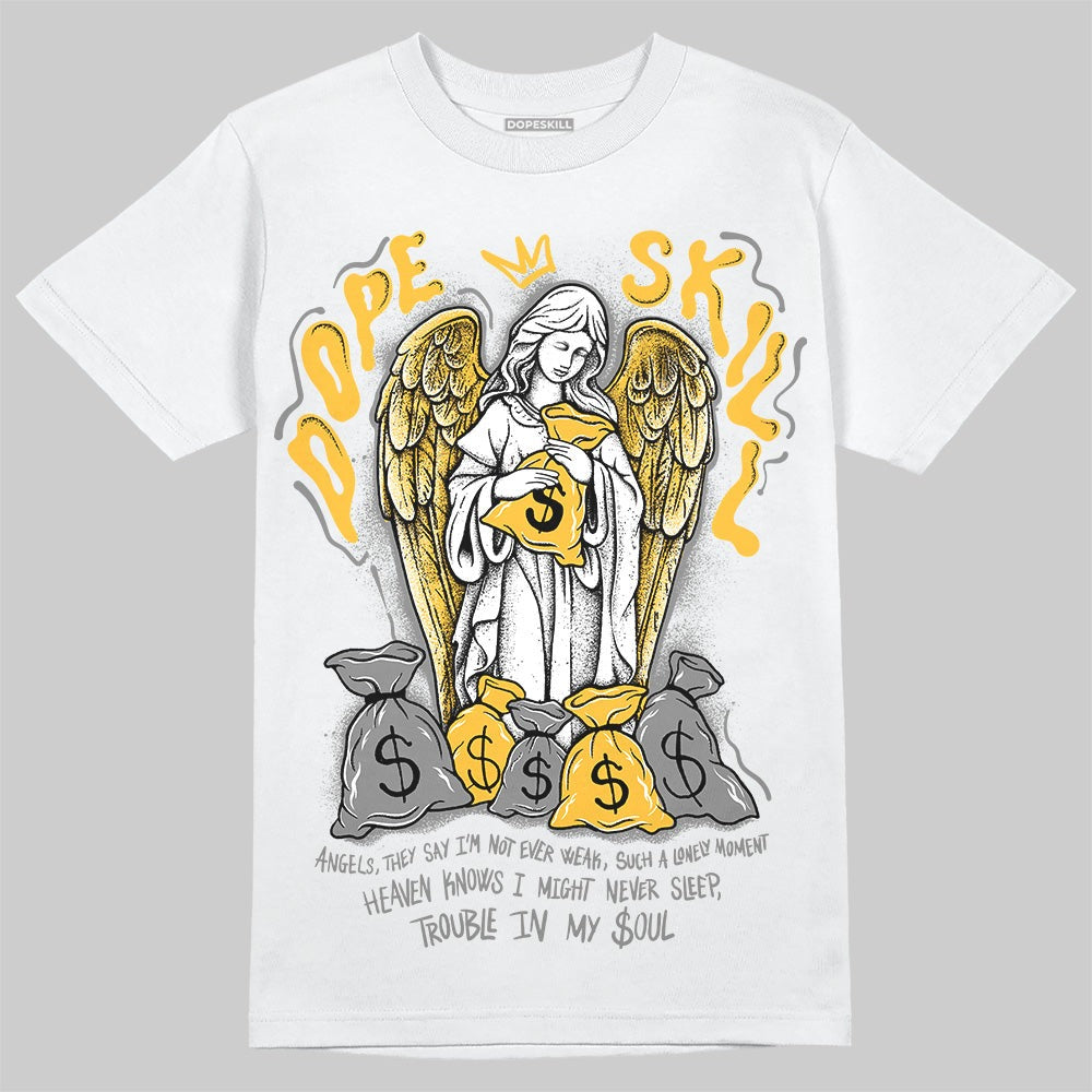 9060 Varsity Gold DopeSkill T-Shirt Angels Graphic