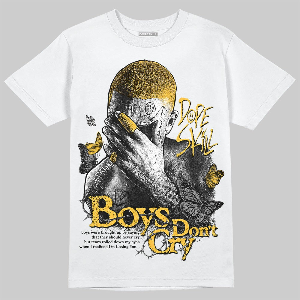 9060 Varsity Gold DopeSkill T-Shirt Boys Don't Cry Graphic