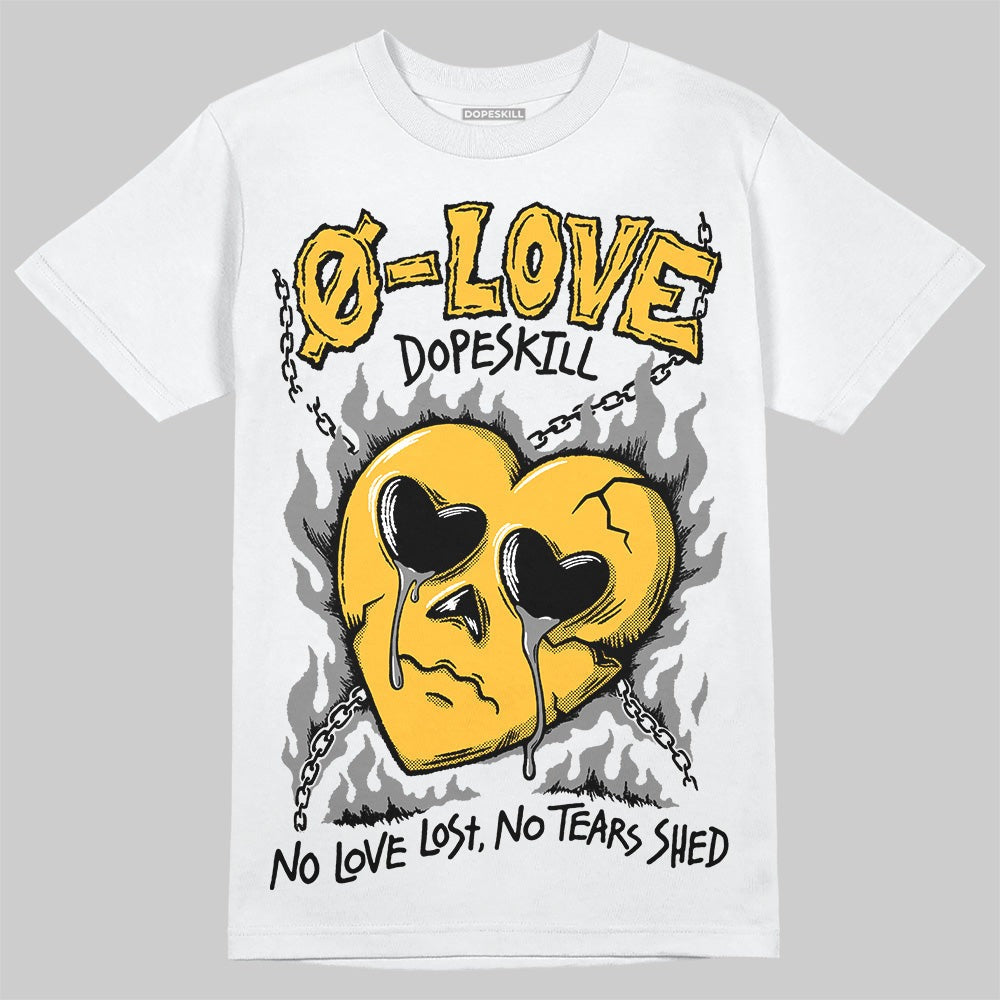 9060 Varsity Gold DopeSkill T-Shirt Crying Heart Graphic