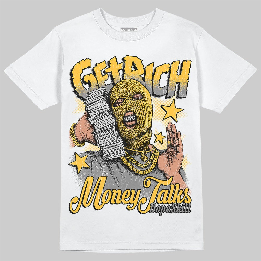 9060 Varsity Gold DopeSkill T-Shirt Get Rich Graphic