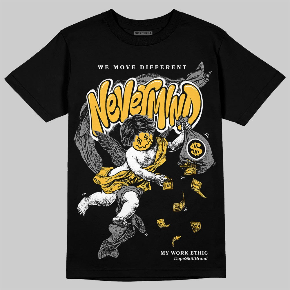 9060 Varsity Gold DopeSkill T-Shirt Nevermind Graphic